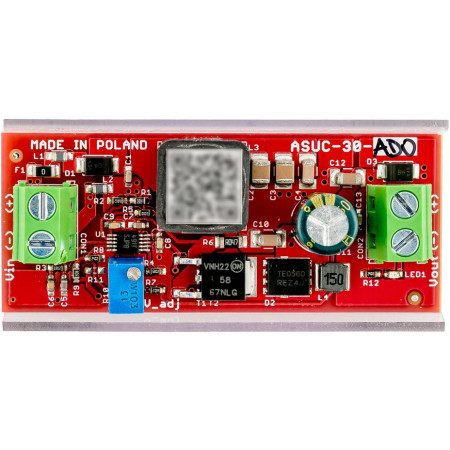 Przetwornica podnosząca napięcie z regulacją 12...48V ATTE ASUC-30-AD0-OF