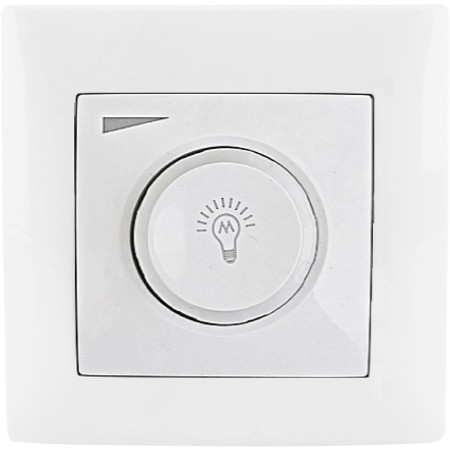 Ściemniacz obrotowy LED  200/600W VCX WESA LC 36A Biały
