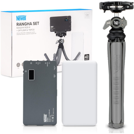 Zestaw Newell Rangha Set - Lampa LED RGB-W Rangha z dyfuzorem i statywem