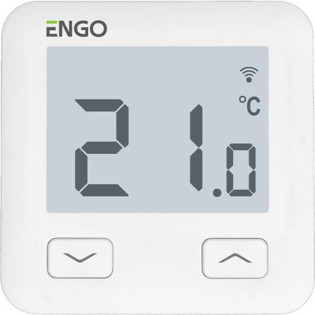 ENGO Controls E10-W - Regulator temperatury, 230V, biały, Wi-Fi, Internetowy, podtynkowy