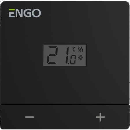 ENGO Controls EASY-24B - Regulator temperatury, 24V, dobowy, czarny, natynkowy