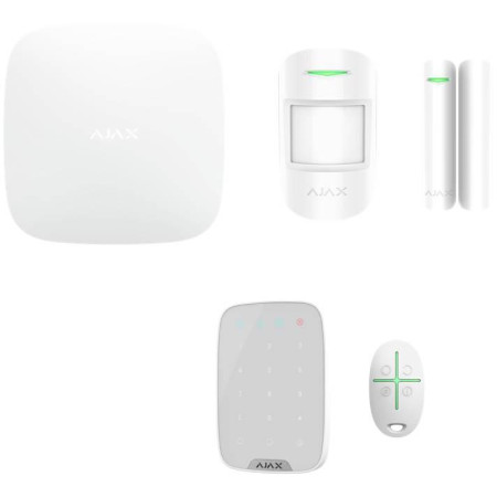 AJAX StarterKit (white) DO DOMU lub FIRMY 5 czujek