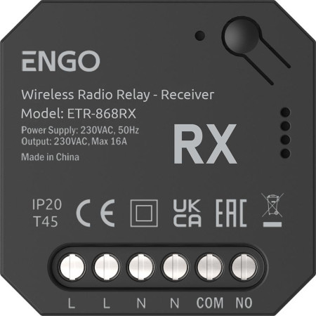 ENGO Controls ETR-868RX - Odbiornik dodatkowy do przekaźnika bezprzewodowego EngoLink ETR-868
