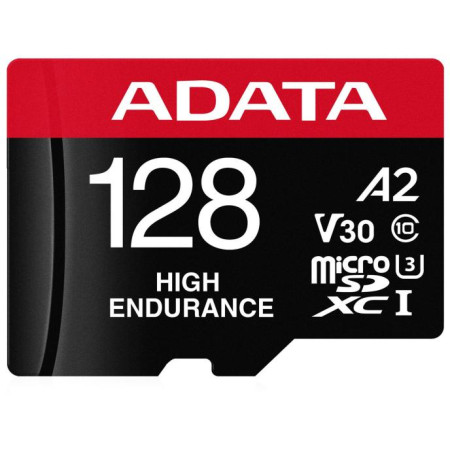 Adata Karta microSD High Endurance 128GB UHS1 U3 V30 A2 100/85MB/s + Adapter
