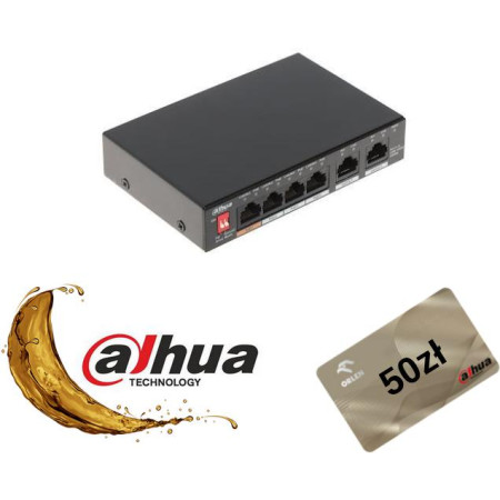 SWITCH DAHUA PFS3006-4GT-60-V2 + Gratis