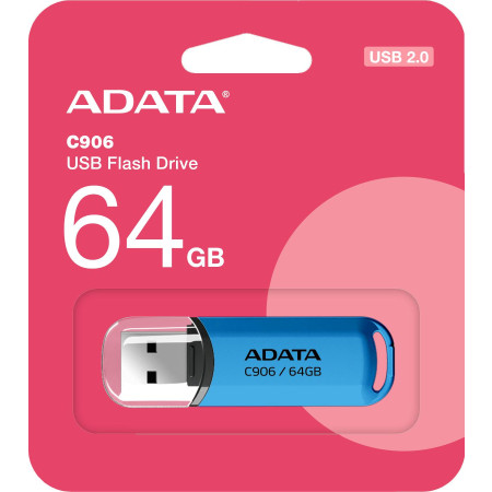 Adata Pendrive C906 64GB USB2.0 niebieski