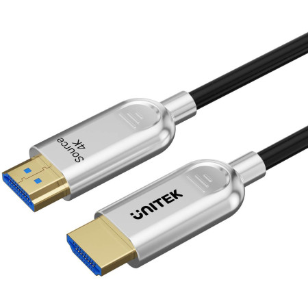 Kabel HDMI Unitek optyczny 2.0 AOC 4K 60Hz 30m