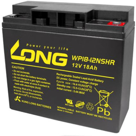 Akumulator AGM LONG 12V 18Ah VdS