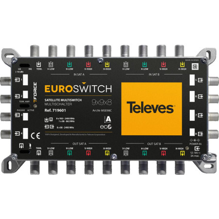MULTISWITCH EUROSWITCH 9x9x8 ref. 719601