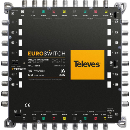 Multiswitch Televes EUROSWITCH 9x9x12 ref. 719602