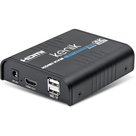 Odbiornik extendera HDMI Kenik KG-EX120HDMI-U/IP/4K6/Rx wideo + myszka po skrętce