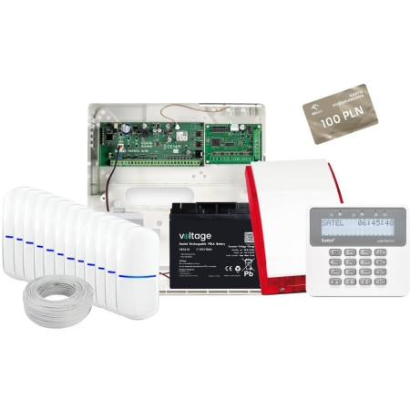 Zestaw alarmowy Perfecta-IP 32 10x czujka ruchu, manipulator, syg., przewód alarmowy + ORLEN 100 PLN