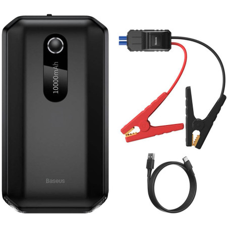 POWERBANK BOOSTER Baseus Max Car Jump Starter CGNL020101 10000mAh 12V 1000A + KABLE KROKODYLKI