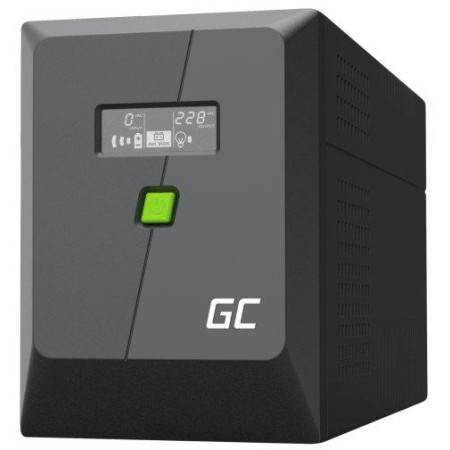 UPS ZASILACZ AWARYJNY Greencell PowerProof 1500VA 1050W LCD CZYSTA SINUSOIDA