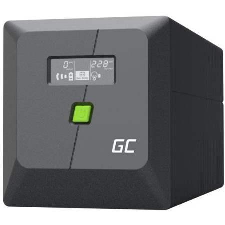 UPS ZASILACZ AWARYJNY Greencell PowerProof 750VA 480W LCD CZYSTA SINUSOIDA