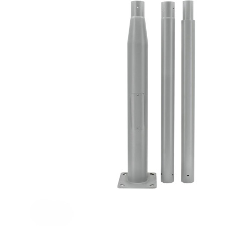 Słup oświetleniowy BEMKO składany 3 m 160×160 mm fi 60 mm szary