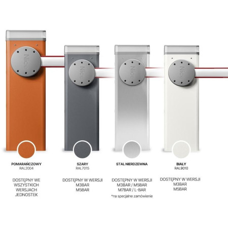 Szlaban NICE M7BAR - zestaw do 6 metrów