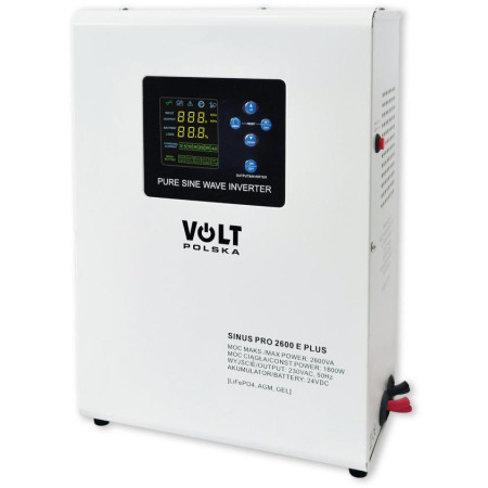 Przetwornica VOLT POLSKA SINUSPRO 2600 E PLUS 24/230V (1800/2600W) [AGM, GEL, LiFePO4]