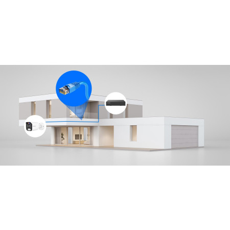 Zestaw monitoringu Easycam z 8 kamerami EC-IP-B8MP40DLT 8MPx z aktywnym odstraszaniem