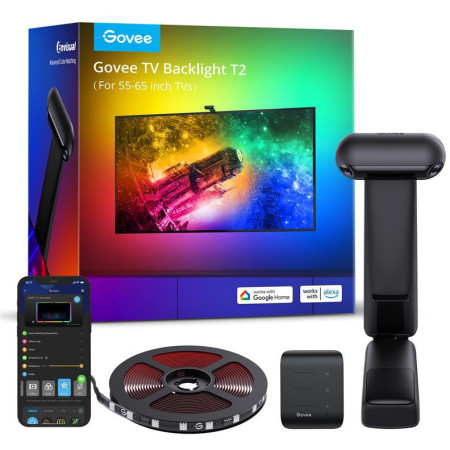 Govee H605C Envisual TV Backlight T2 Taśma LED podświetlenie dla TV 55-65 cali, RGBIC, Wi-Fi+Bluetooth