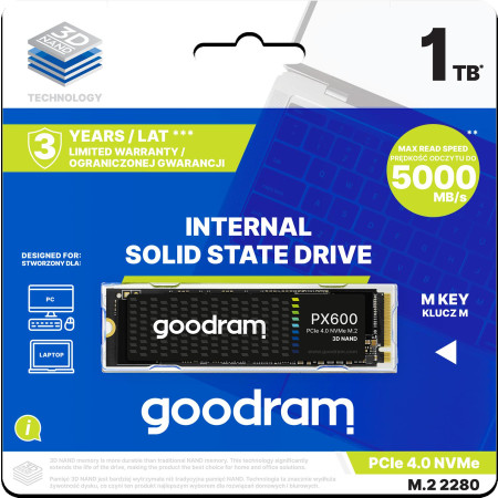 GOODRAM Dysk SSD PX600 1TB M.2 PCIe 4x4 NVMe 2280