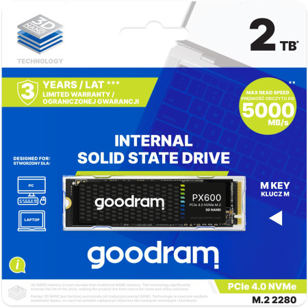 GOODRAM Dysk SSD PX600 2TB M.2 PCIe 4x4 NVMe 2280
