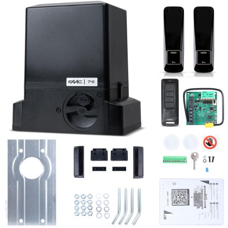 Zestaw Delta 3 FDS - FAAC 741 do 900kg bram przesuwnych