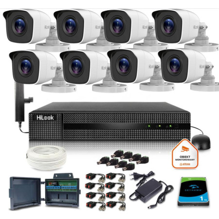 Zestaw monitoringu Hilook 8 kamer 5MPx TVICAM-B5M z dyskiem 1TB