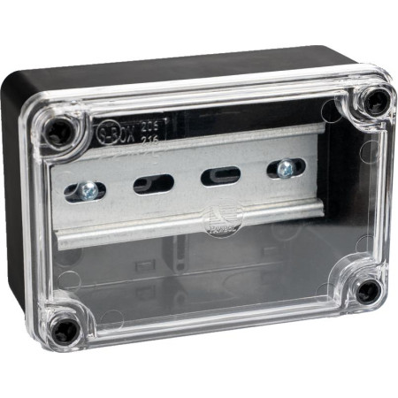 ENGO Controls EBOX2 - Obudowa hermetyczna, natynkowa, IP65, 129mm x 89mm x 55mm (szer. x wys. x gł.) do przekaźników: EREL-16ZB / EREL-16WIFI / EROL-ZB / EROL-WIFI / EMOD-ZB