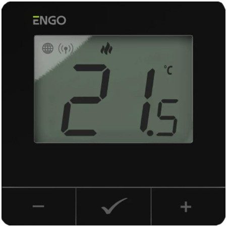 ENGO Controls E25-24B - Regulator temperatury, 24V, czarny, Internetowy, natynkowy ZigBee/868MHz
