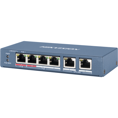 SWITCH PoE DS-3E0106HP-E 6-PORTOWY Hikvision