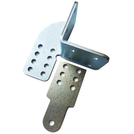 Uchwyt napędu bramy rozwiernej otwarcie na zewnątrz - PRAWY - montaż kątowy na słup