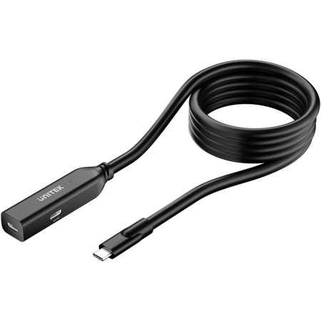 OUTLET_1: Unitek Kabel przedłużający USB-C 10 Gbps 5m, czarny (OUTLET)