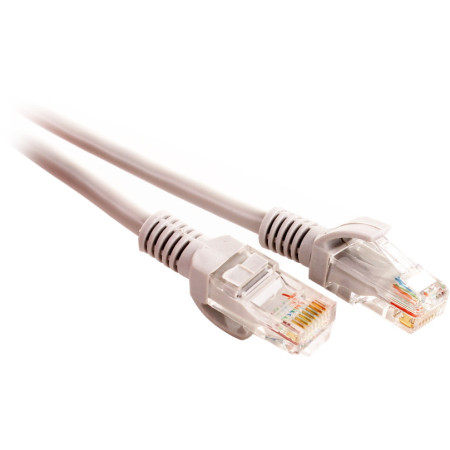 PATCHCORD SKRĘTKA GETFORT CAT.6 UTP 1m szary