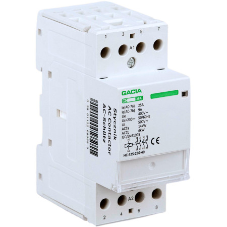 Stycznik modułowy 4 biegunowy VCX 4P/25A    4NO  230V