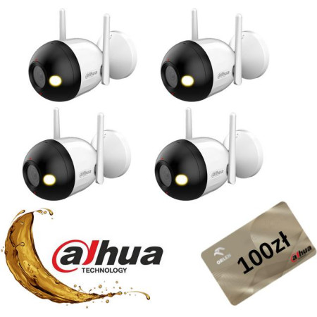 Kamera bezprzewodowa Wifi Dahua F2C-LED-0280B opakowanie zbiorcze 4szt