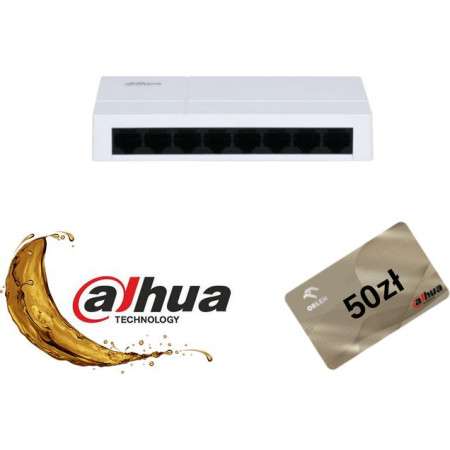 SWITCH DAHUA PFS3008-8GT-L-V2 + gratis