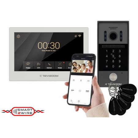 Wideodomofon REVIZOOM RM-T273HD WHITE/RC-212HD-CK1