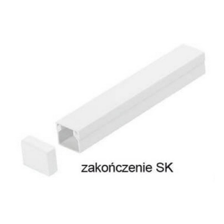 Osprzęt do listew elektroinstalacyjnych, zakończenie BIAŁY SK 14x14 1szt.