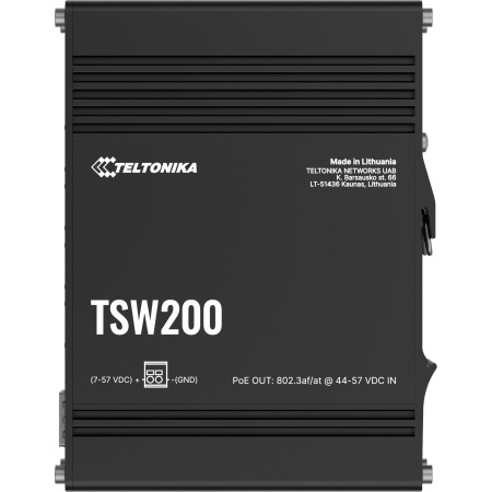Teltonika TSW200 switch przemysłowy 8xGE 2xSFP PoE (TSW2000000B0) DIN