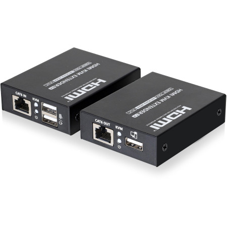 Extender HDMI Kenik KG-EX70HDMI-P/U/4K wideo + myszka po skrętce