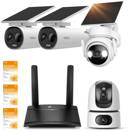 Zestaw kamer Imou Cell PT Kit, Cell 3C AIO, Ranger Dual z routerem 4G