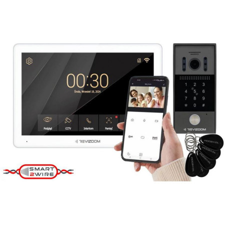 Wideodomofon REVIZOOM RM-T203HD WHITE/RC-212HD-CK1
