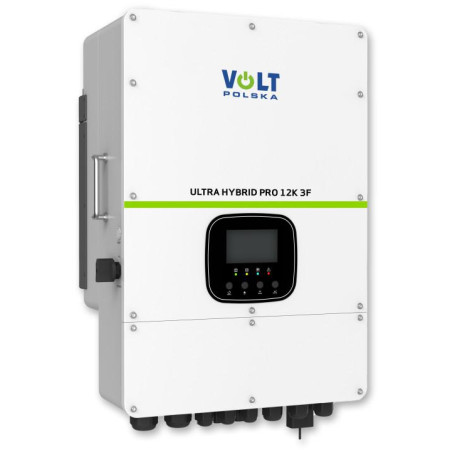 Inwerter solarny hybrydowy Volt Polska Ultra Hybrid Pro 12000W 12K 3F 48/230V-400V 2x MPPT (200-650V) Wi-Fi