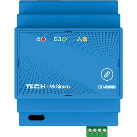 Extender sygnału na szynę DIN EX-MODBUS  Tech sterowniki