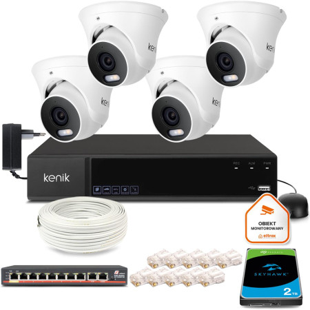 Zestaw monitoringu KAMERA IP KENIK KG-5430DAS-ILD (2.8mm)