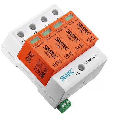 SIMTEC ST30 85201010 – Ogranicznik przepięć T1+T2 4P 30kA 275V