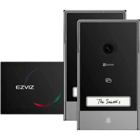 Zestaw wideodomofonowy EZVIZ HP7 z dwoma panelami bramowymi