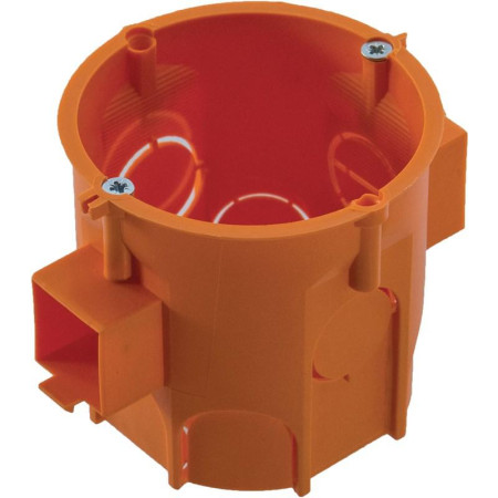 Puszka PK60 Lux głęboka łączeniowa z wkrętami pomarańczowa Pawbol - A.0006LP
