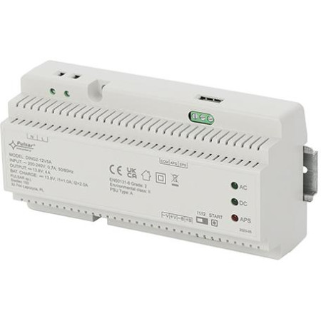 Zasilacz buforowy impulsowy na szynę DIN Grade 2 DING2-12V5A 13,8V 5A